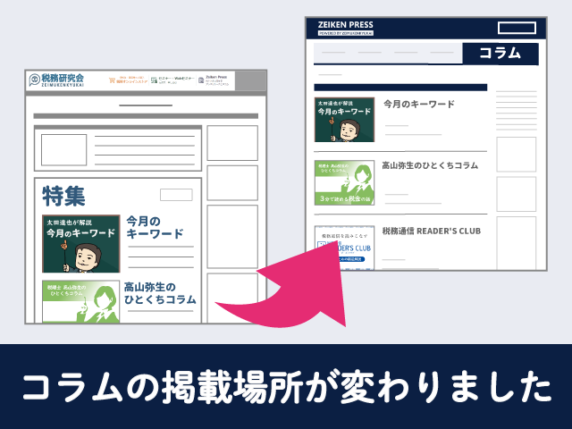 コラムの掲載場所がZEIKEN PRESSに変わりました