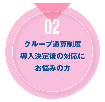 02 グループ通算制度導入決定後の対応にお悩みの方