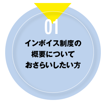 01 インボイス制度の概要についておさらいしたい方