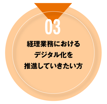 03 経理業務におけるデジタル化を推進していきたい方