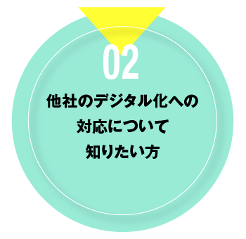 02 他社のデジタル化への対応について知りたい方