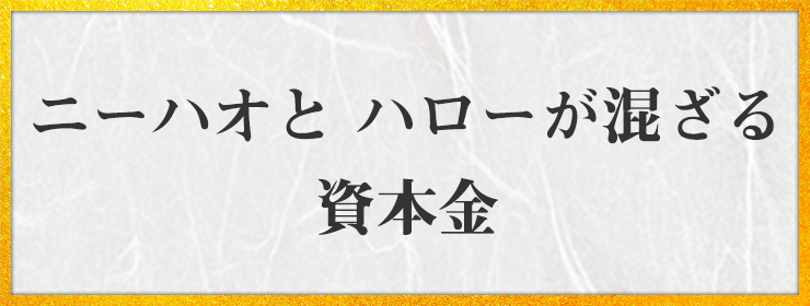 ニーハオと ハローが混ざる 資本金